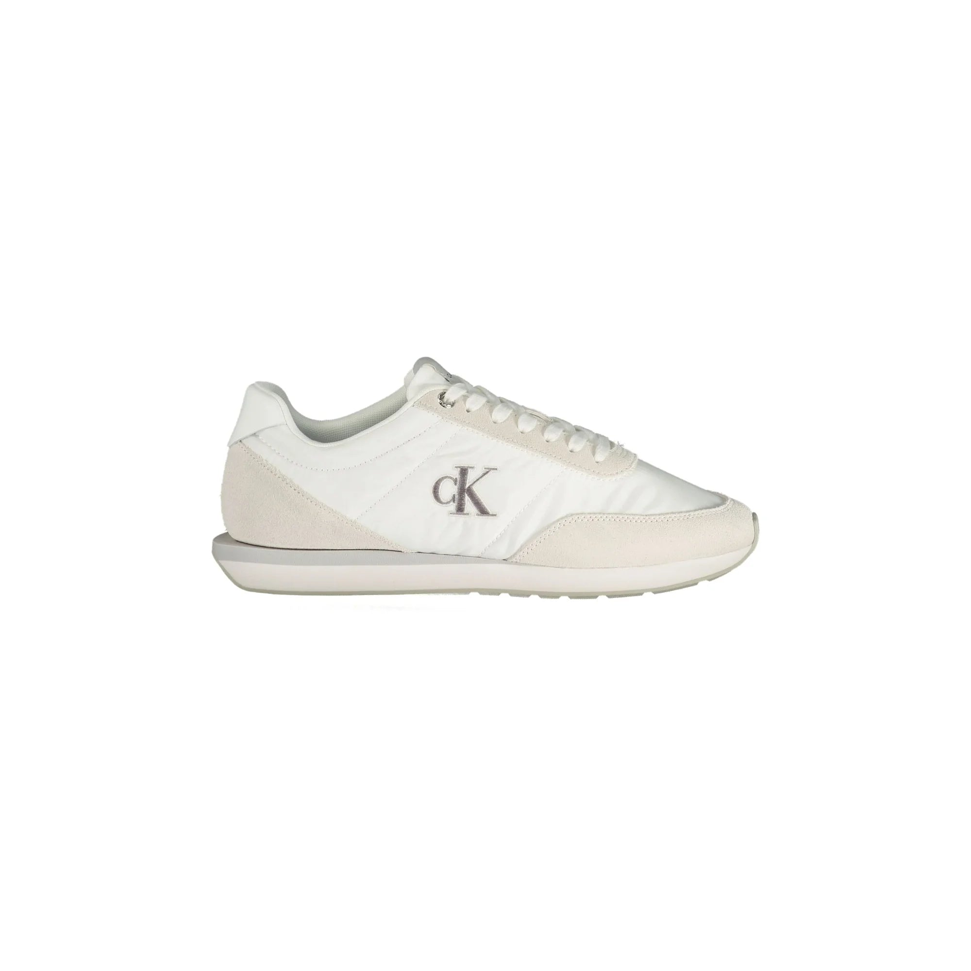 Calvin Klein Sneakers Uomo Bianche con Dettagli Grigi Bianco - foto prodotto